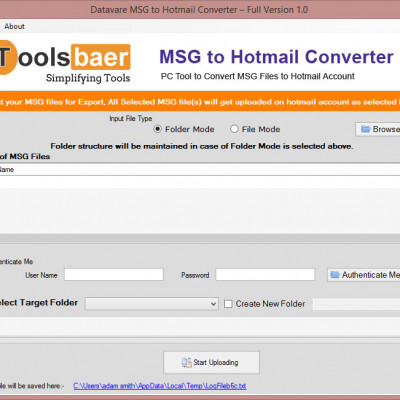 ToolsBaer MSG to Hotmail Importer Profile Picture